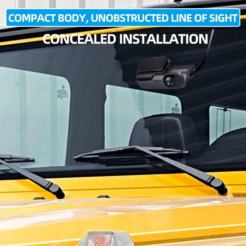ACCEO 4K Auto-Dashcam Vorne mit Nachtsicht, GPS, WLAN, 24-Stunden-Parkvideoaufzeichnung, Loop-Aufnahme, Auto-Blackbox – Detail 8
