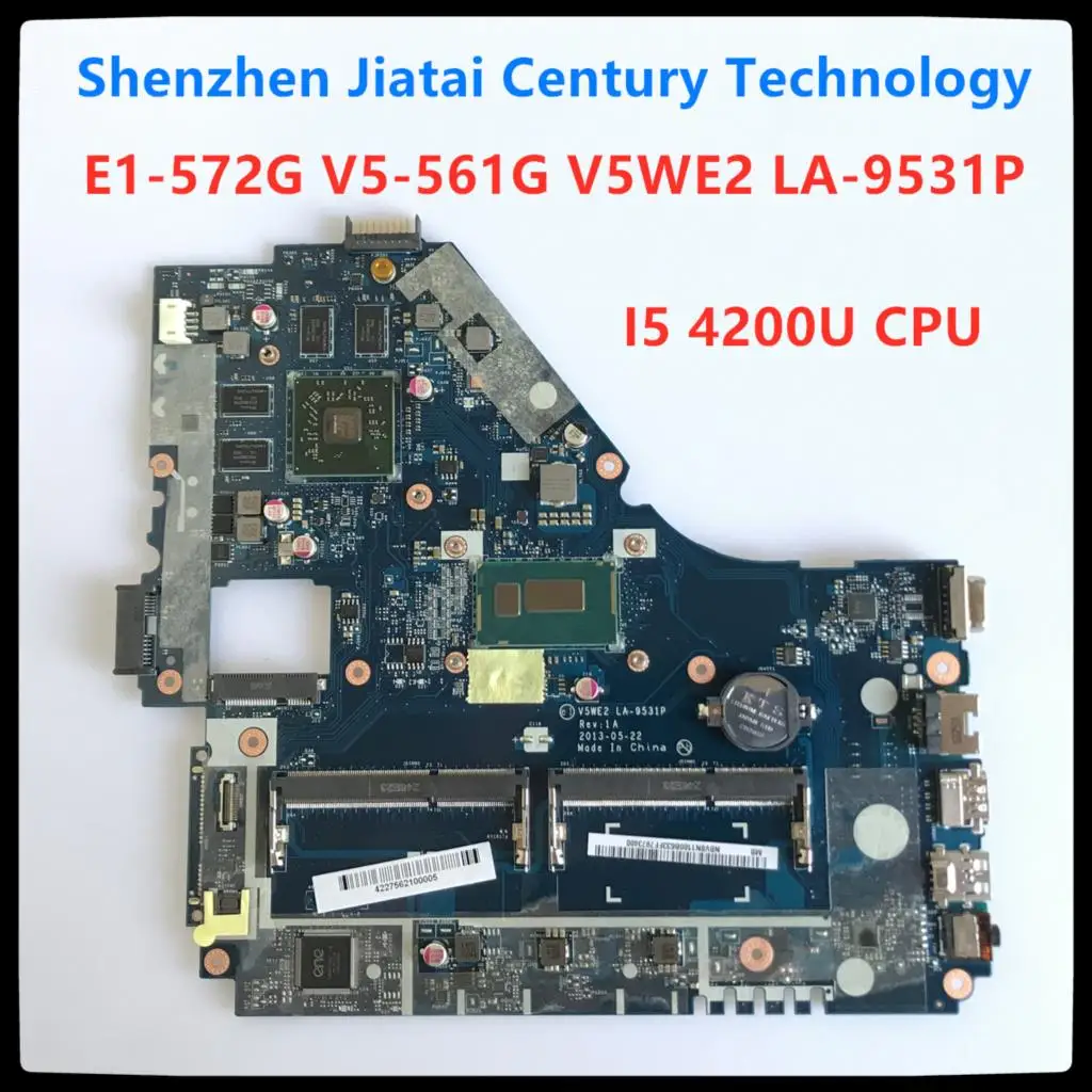 

E1-572G mainboard For Acer E1-572 V5-561G Motherboard V5WE2 LA-9531P I5-4200 CPU HD8670M GPU Test work 100% original