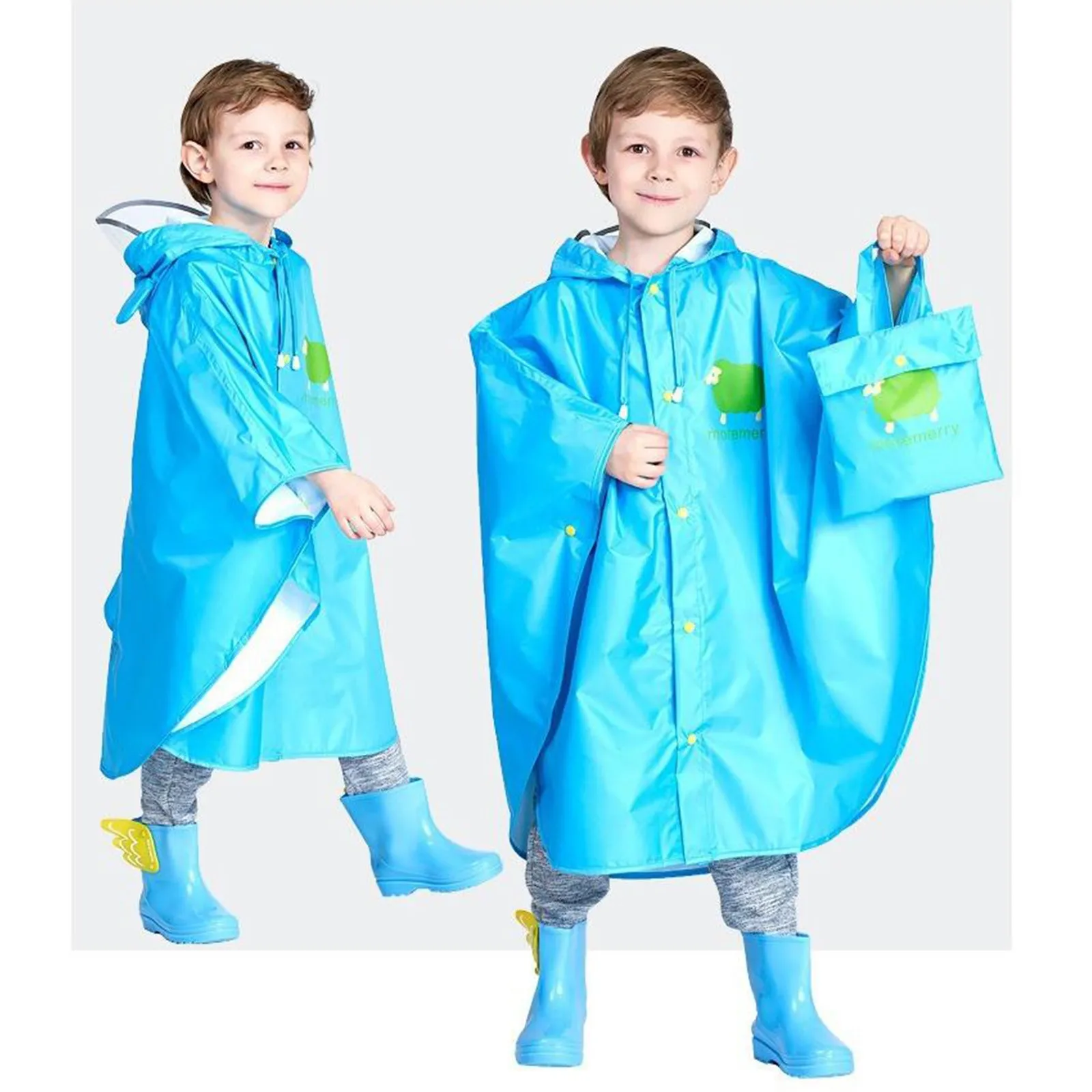 Outdoor Kids Rain Wear 3D Cartoon Children Toddler Raincoat Jacket Ponchos Boys Girls Cute Waterproof Rainwear детская одежда