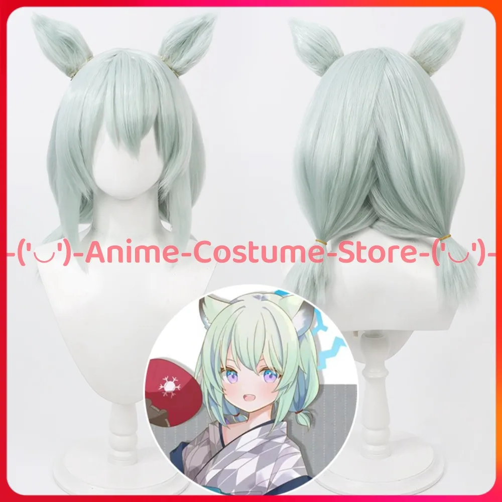 

Синий архив Mayoi Shigure, парик для косплея с ушками, аниме, игровой персонаж, костюм для Хэллоуина, парики, термостойкие синтетические волосы