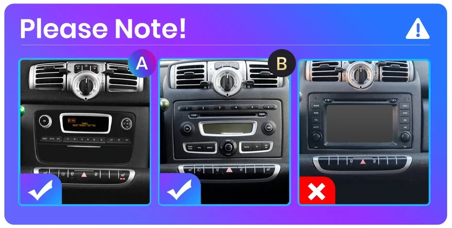 Junsun Wireless CarPlay Android Auto Radio für Smart Fortwo 451 2005 - 2015 8-Kern Intelligente Systeme RDS DSP 2din Autoradio – Detail 1
