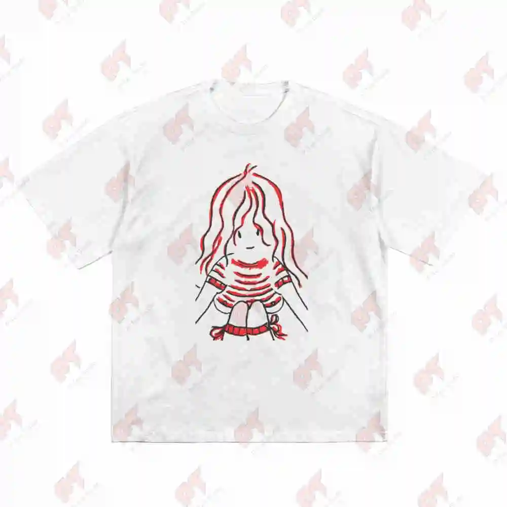 Mylene Farmer Drawing Short Sleeve Tee 100% Cotton T-Shirt