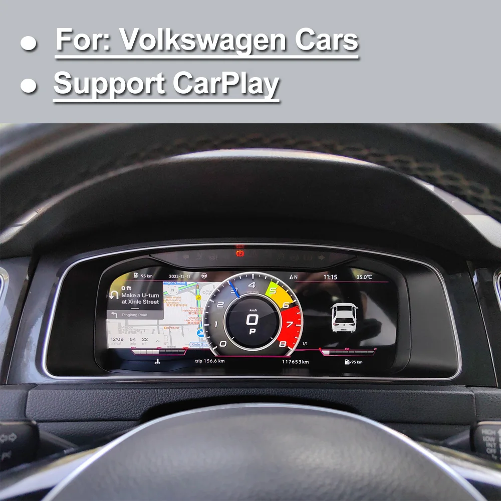 Factory Price Virtual Cockpit Digital Cluster Speedometer for VW Golf 7 Gti MK7 7.5 2013-2020