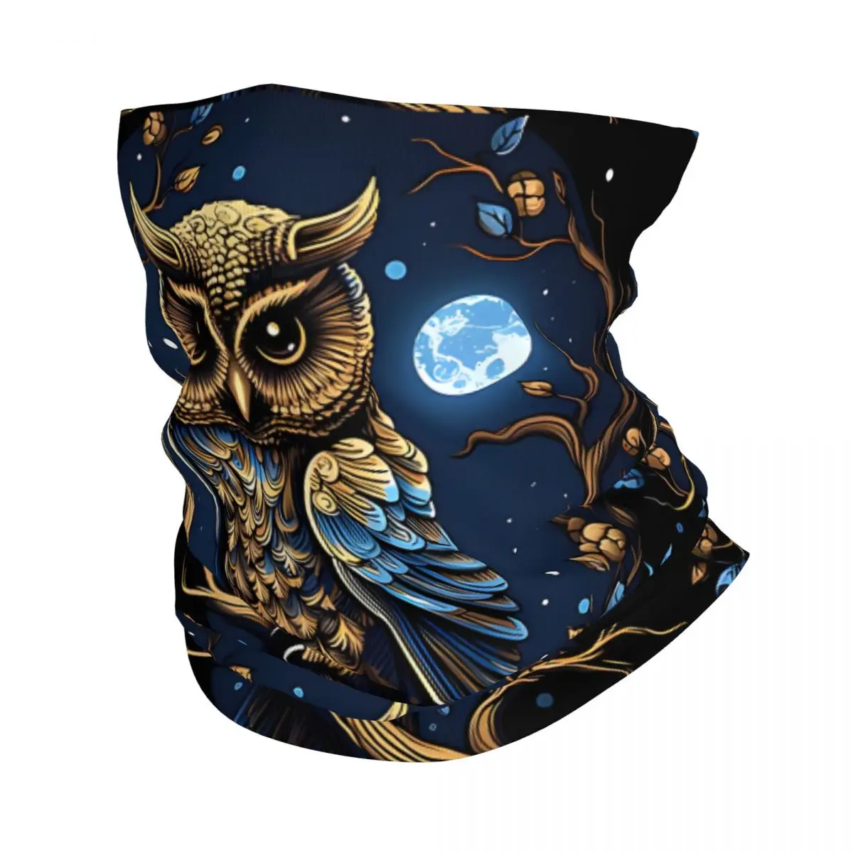 Night Owl Mask Headband Neck Warmer Men Ski Running Tube Scarf Medical Nurse Face Bandana Gaiter