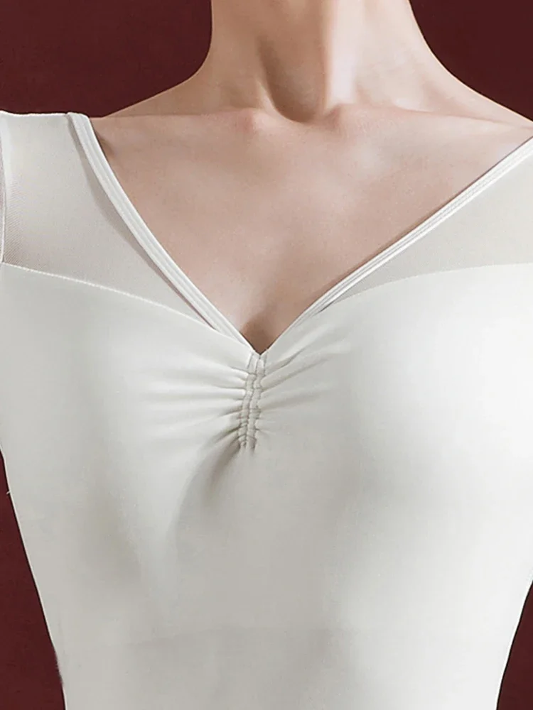 فستان الباليه ملابس رقص كلاسيكية فستان طويل غنائي معاصر دانتيل راقصة الباليه ملابس الرقص ملابس النساء فستان تنورة #6