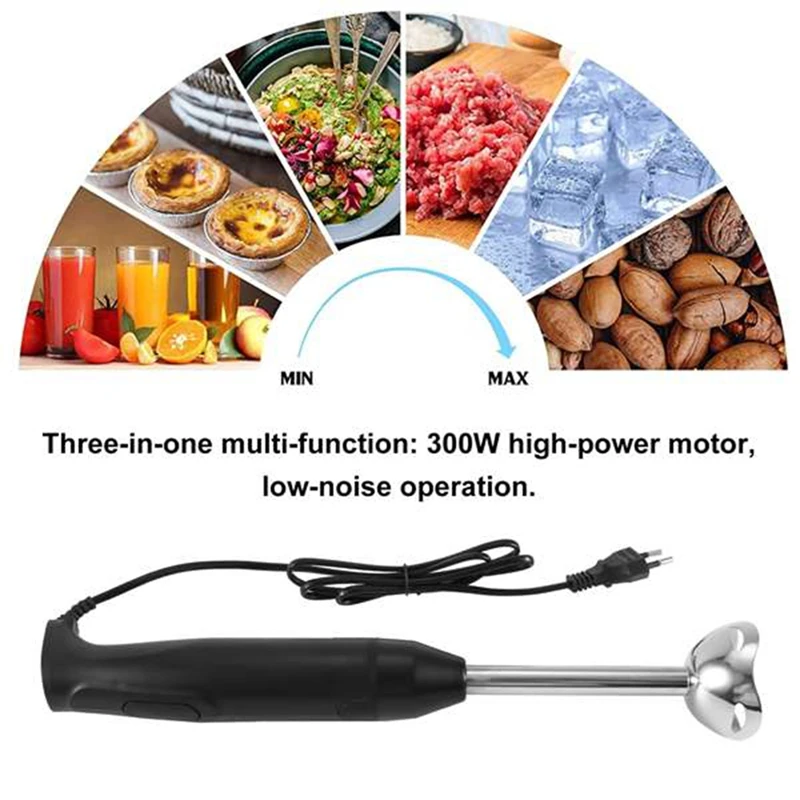 Immersion Hand Stick Blender Electric Food Vegetable Grinder Hand-Held Cooking Complementary Food Machine EU Plug