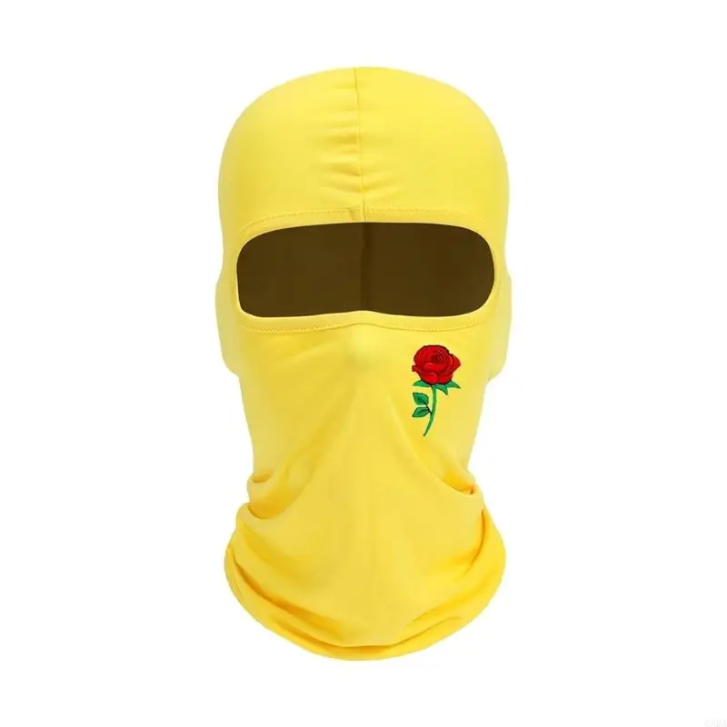 Practical Sun Protective Balaclava Hat With Floral Print Outdoor Activities Essential 6XDA