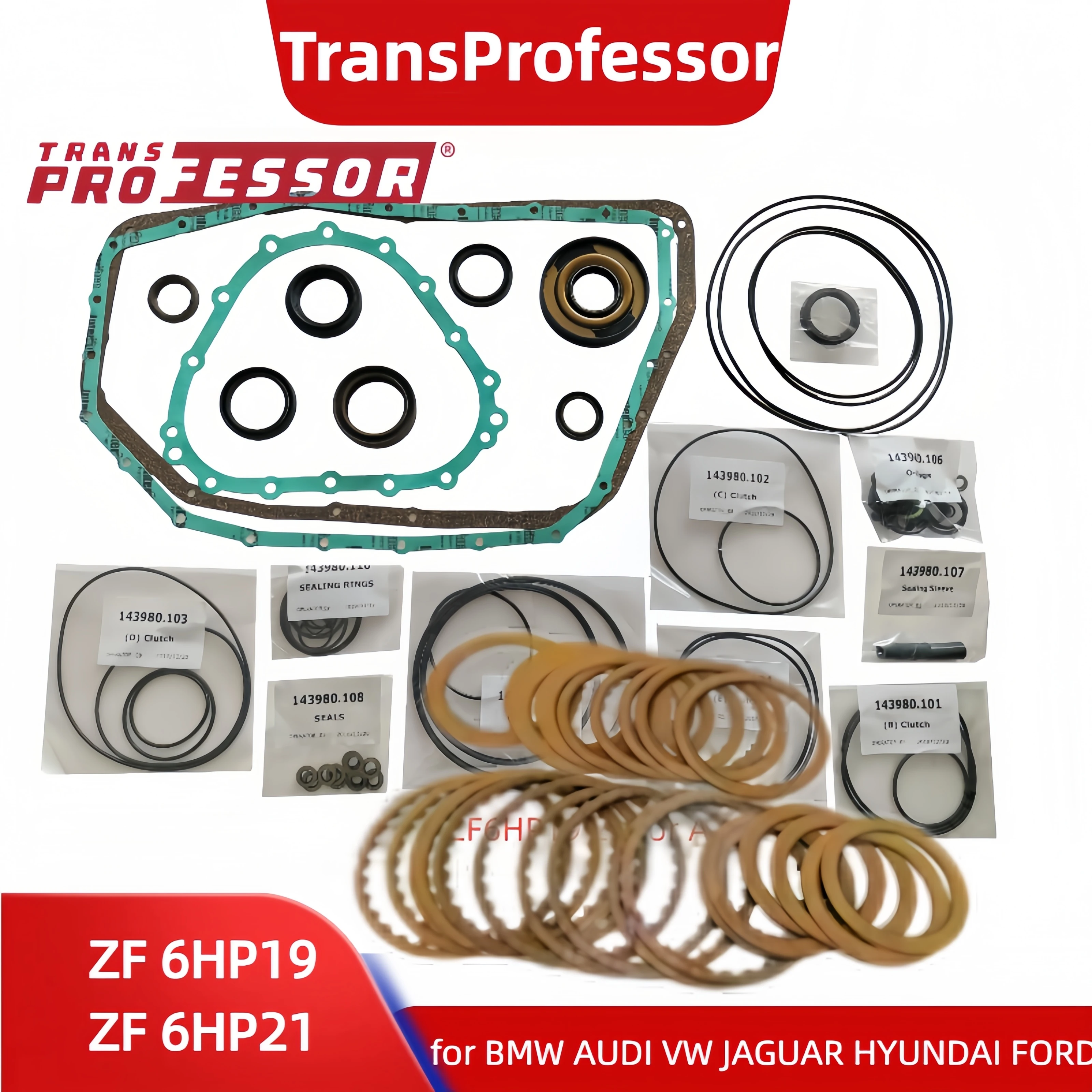 6HP19 6HP21 ZF6HP19 ZF6HP21 Transmission Repair Overhaul Friction Plates Discs Kit for MW Audi VW OHK Gaskets Oil Seals O-rings