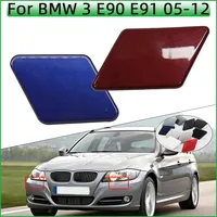 For BMW 320 325 328 330 335 E90 E91 LCI 2005-2008 2009-2012 Headlamp Washer Nozzle Cover Car Headlight Water Spray Lid Painted