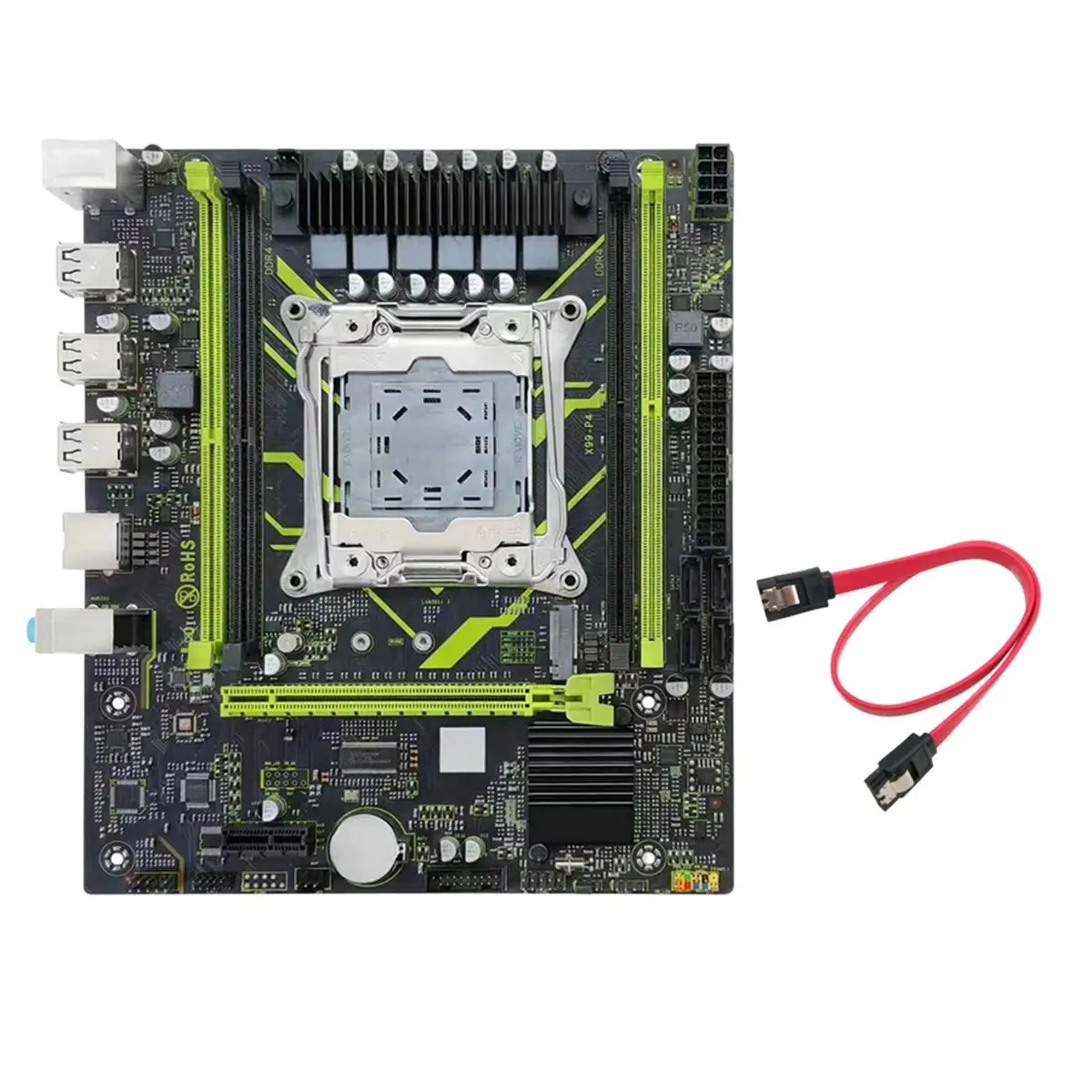 [AC18 Digital]/X99 DDR4 Motherboard LGA2011 X99 P4 H55 Chipset Gigabit Ethernet X99 Gaming Motherboard with M.2 NVME/NGFF Slots