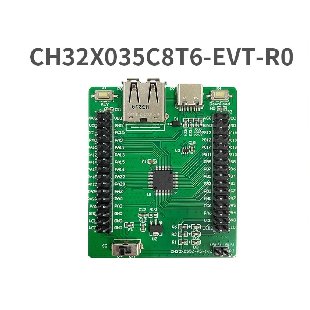 CH32X035 Development board RISC-V USB Type-C PD MCU