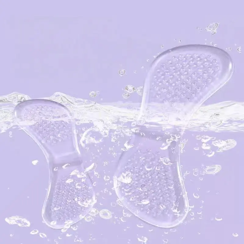 1 pair of clear silicone heel patches for anti-friction foot protection for women's high heels and casual shoes