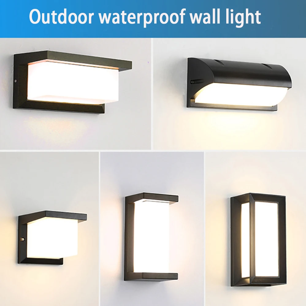 

LED Wall Lamp Modern Minimalist Style IP65 Waterproof Indoor/Outdoor AC85-265V 12W 18W 24W Lamps With 3 Years Warranties