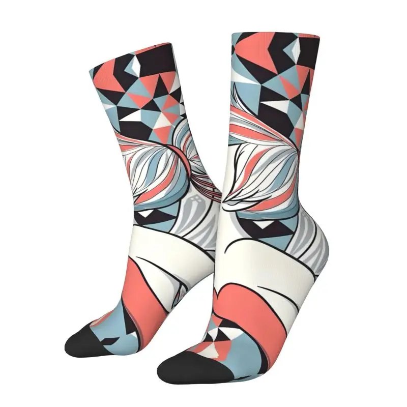 

Пользовательские милые носки с героями мультфильмов Тинкер Белл для мужчин и женщин, теплые модные новые носки для экипажа