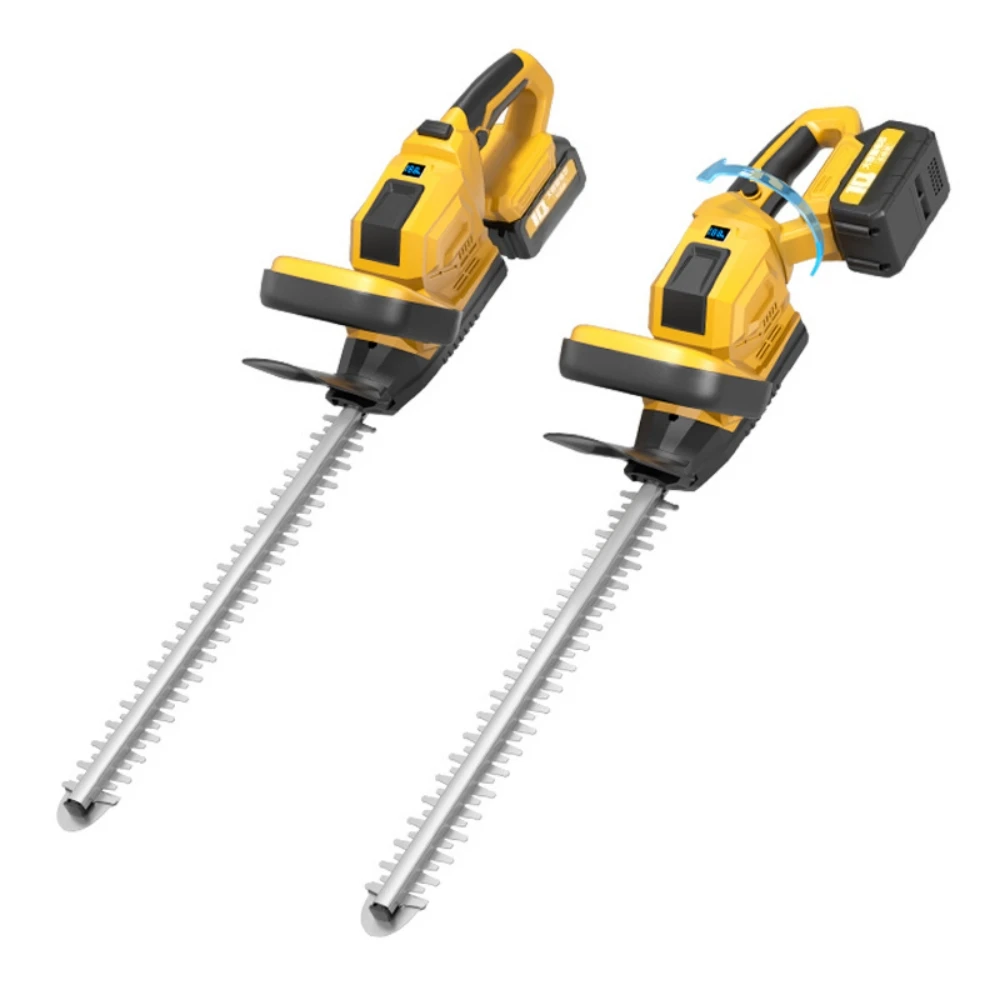 Brushless Electric Hedge Trimmer High-Power Rotatable Digital Display Lithium Battery Garden Care Tool Wireless Hedge Trimmer