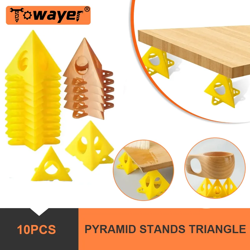 

10 Pcs Stand for Painting Triangle Pyramid Shape Stand Painter's Tiptoe Tool Paint Pads for Decorators Painters