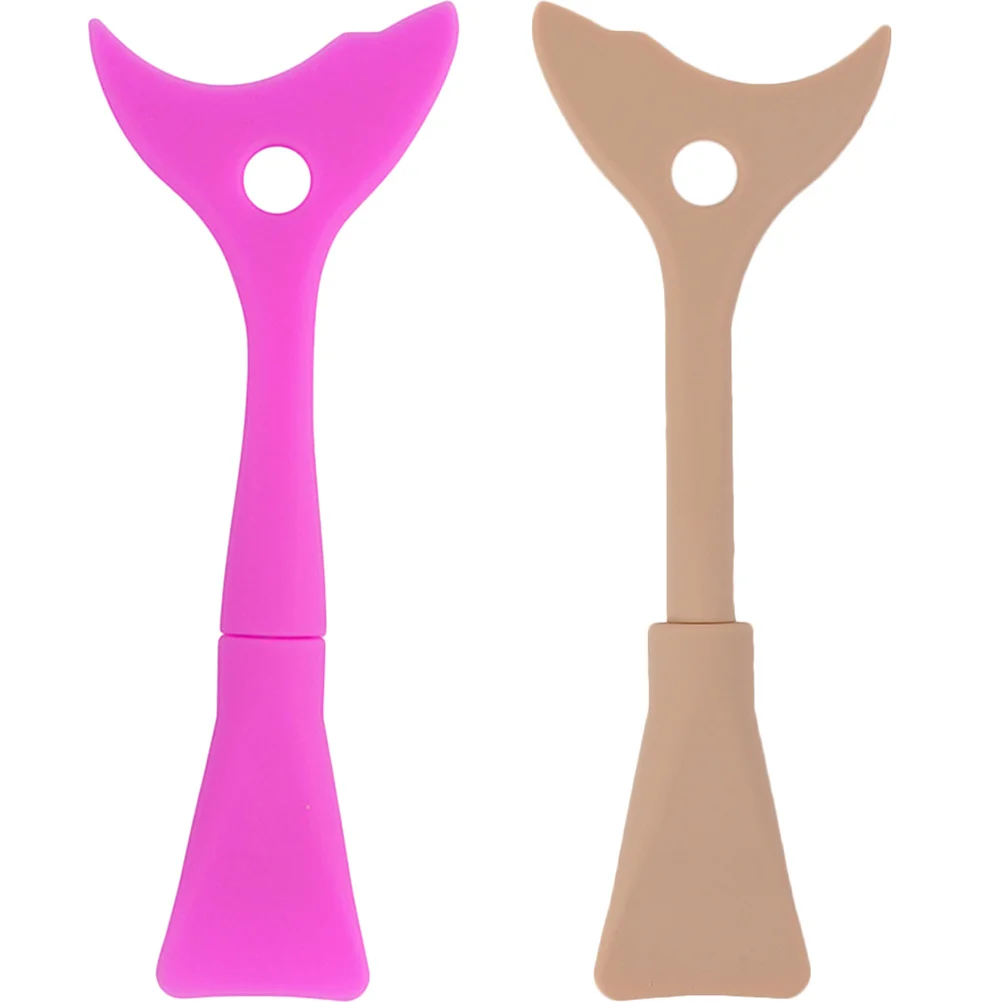 2Pcs Eyelash Shield Tool Silicone Eyeliner Guard Applicator Pads Mascara Eyelash Protectors Eye Makeup Tool for Smooth