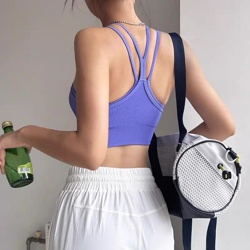 Dames Sportbeha Naadloze Beauty Back Sportbeha Sexy Yoga Fitness Top Sport Ondergoed Push-Up Bh Sportkleding Sport Top Vrouw
