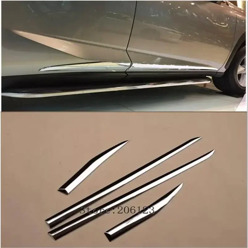 for Lexus NX  NX300 200t nx200 nx300h  ABS Side Door Body Garnish Moulding Cover Trims Decoration Car Styling