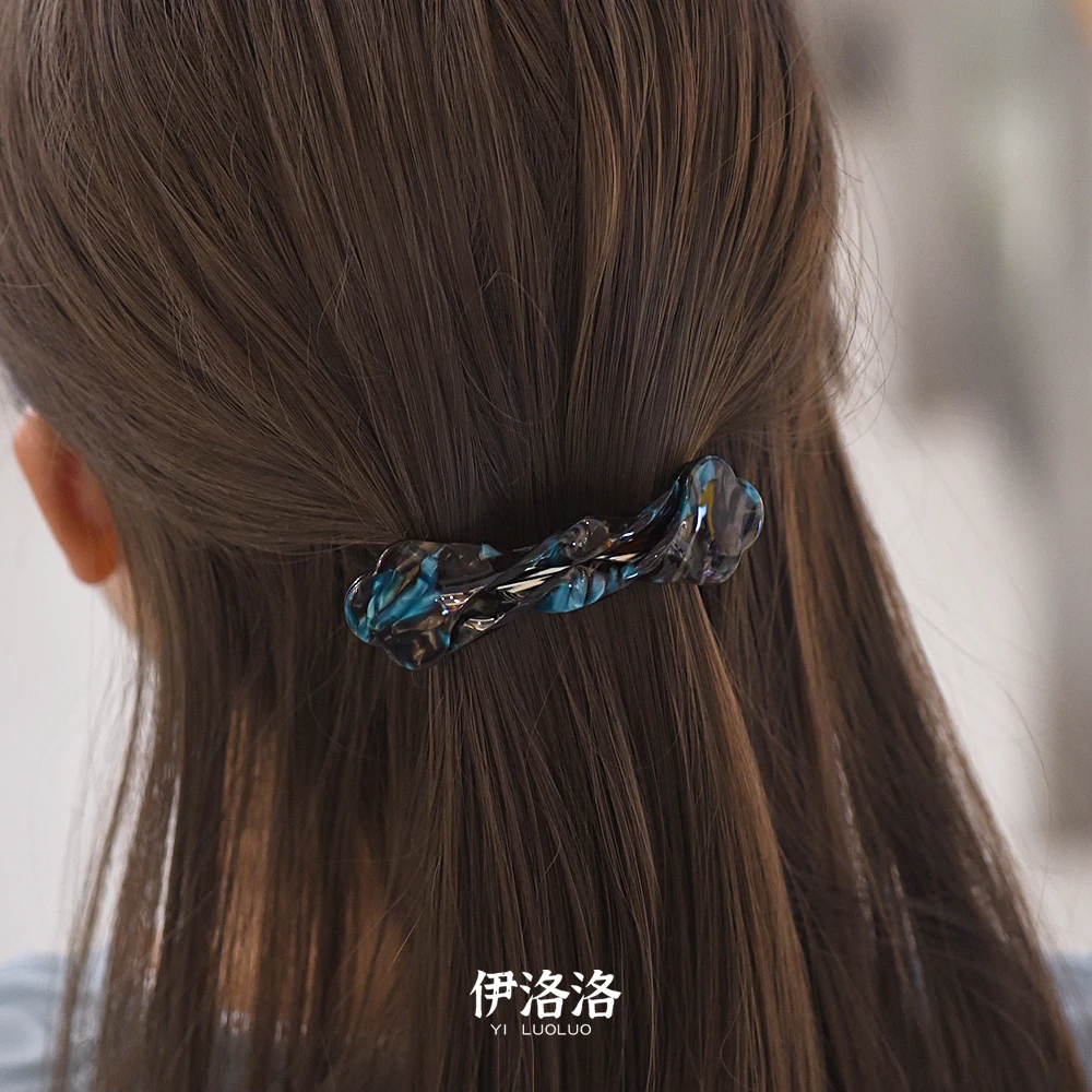 Women Headwear Middle Size Cute Hair Clip Vintage Hair Barrette Acetate Fashion Hair Accessories For Women