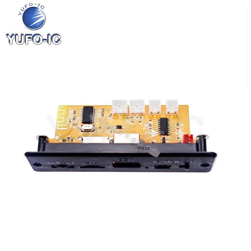 1PCS 5V Power Supply MP3 Decoder Board Bluetooth-compatible Audio DIY Accessories Amplifier  FM Radio Gift Remote Control Wire