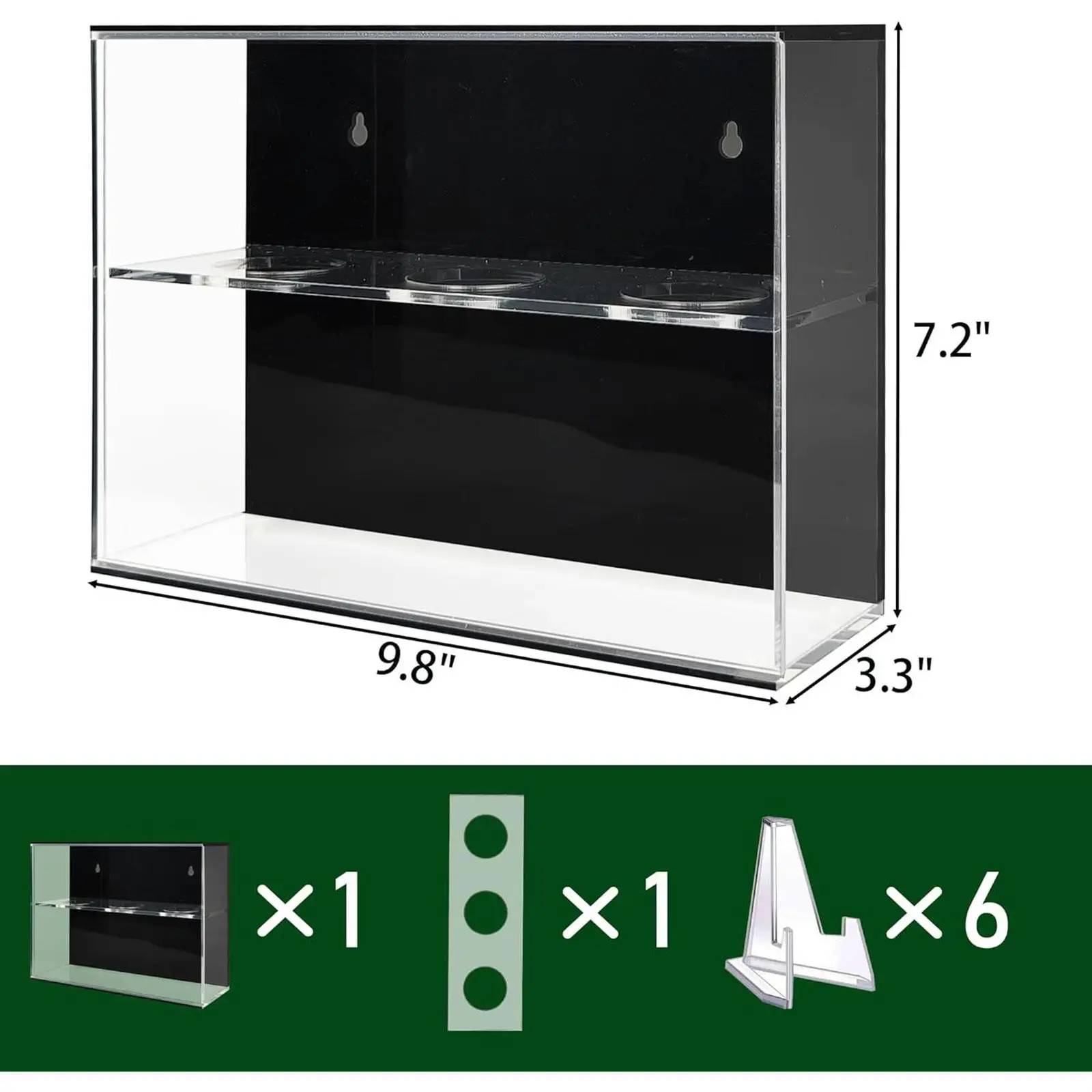 Acrylic Display Case Baseball Holder Rack Clear Collection Shelf Wall Tabletop Mount Organizer for Memorabilia Storage