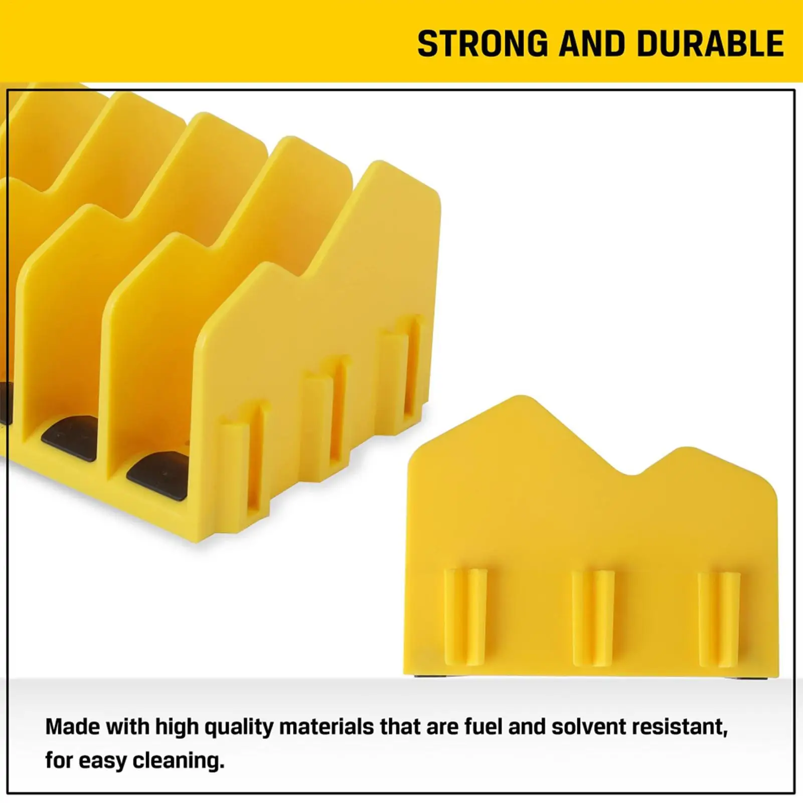 10 Slots Plier Organizer Plastic Tool Rack with Nonslip Rubber Base Space Saving Toolbox Storage Pliers Cutters Wrenches