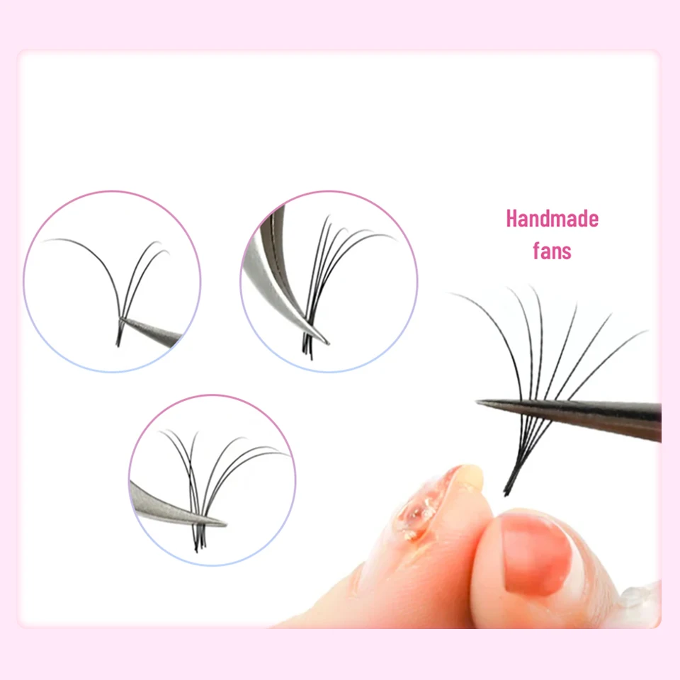 10 Trays/Lot Wholesale Individual False Eyelashes Extension Mink Russian Volume Eyelashes Korean PBT Silk Eyelashes Makeup Cila