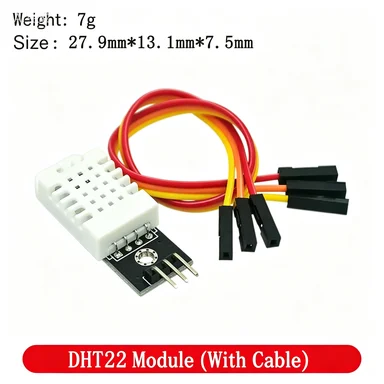 DHT22 Temperature and Humidity Module, AAM2302B Sensor Probe, DHT D1 Mini Digital Electronic Building Block