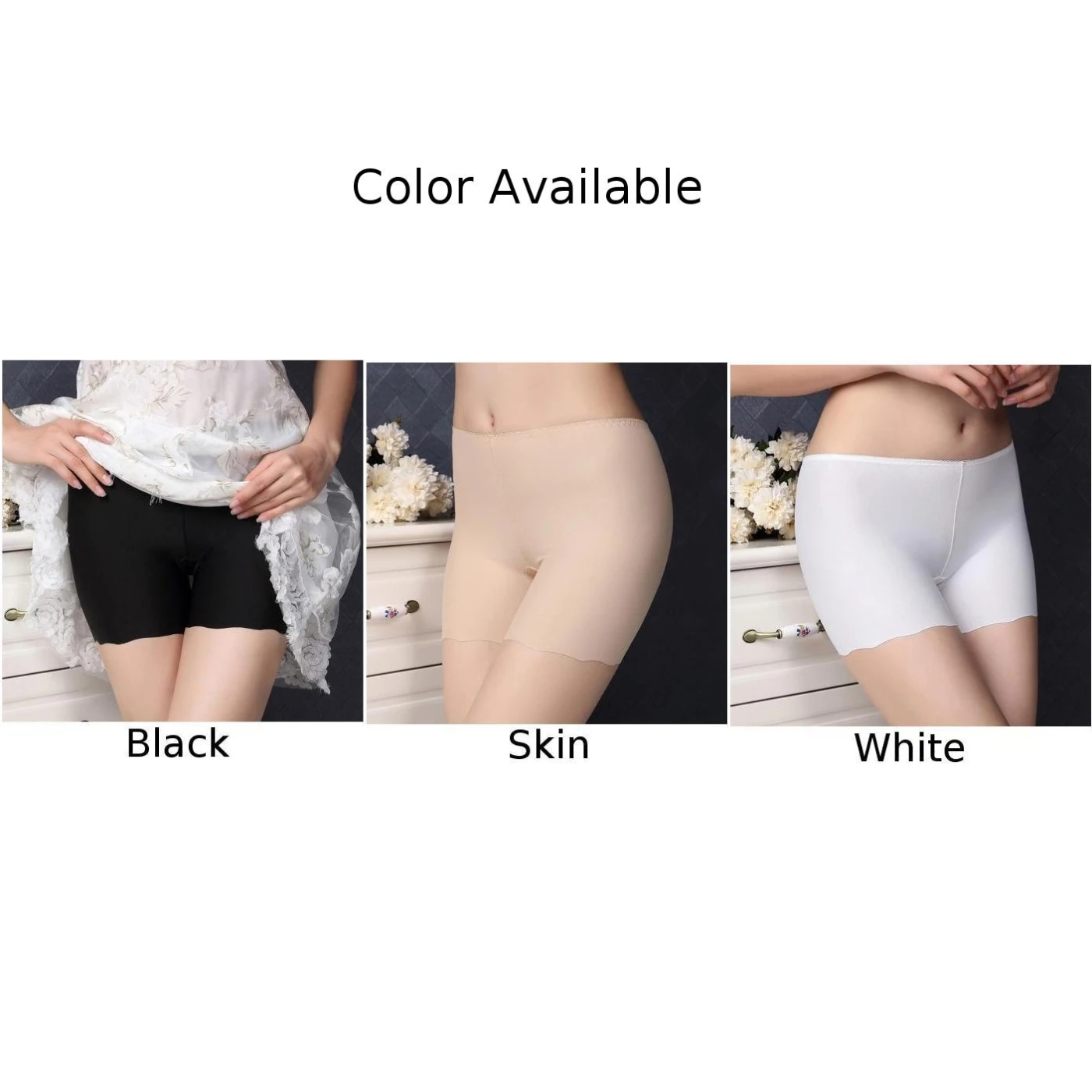 Women's Ice Silk High Waist Under Shorts - usage example