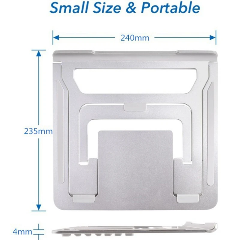 Notebook Computer Stand Six-Speed Adjustable Height Cooling Base Desktop Tablet Stand Anti-Slip Base For Computer Riser