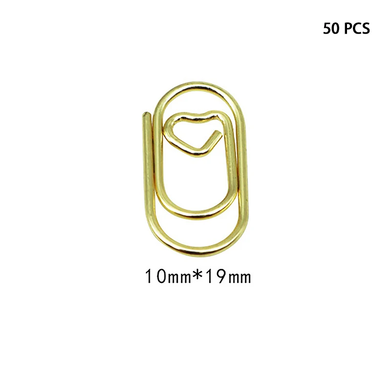 50pcs Bag Mini Heart Gold Rose Gold Color Color Cold