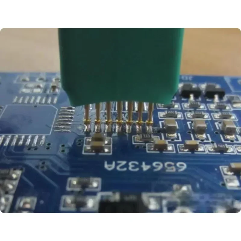 1.25-6P Broche de programmation à contact incandescent, broche de test à ressort, sonde 6 broches 1.25mm 50mil, broche dorée