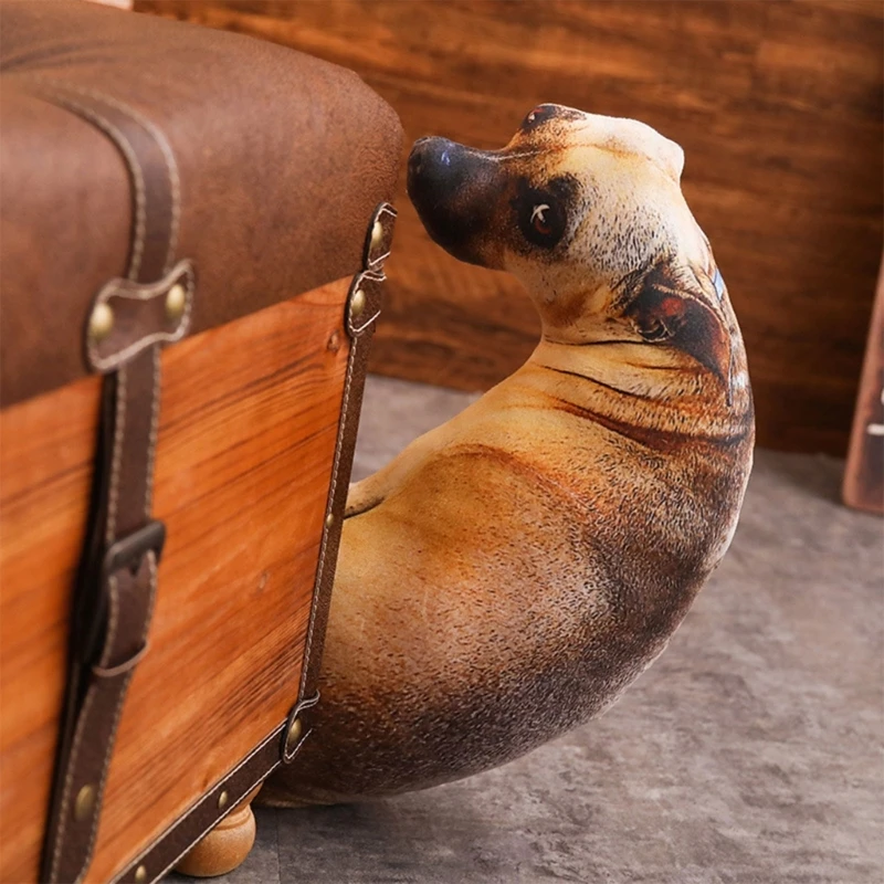 Simpatico cuscino da con testa cane 3D Cuscino cosplay carino e divertente per casa