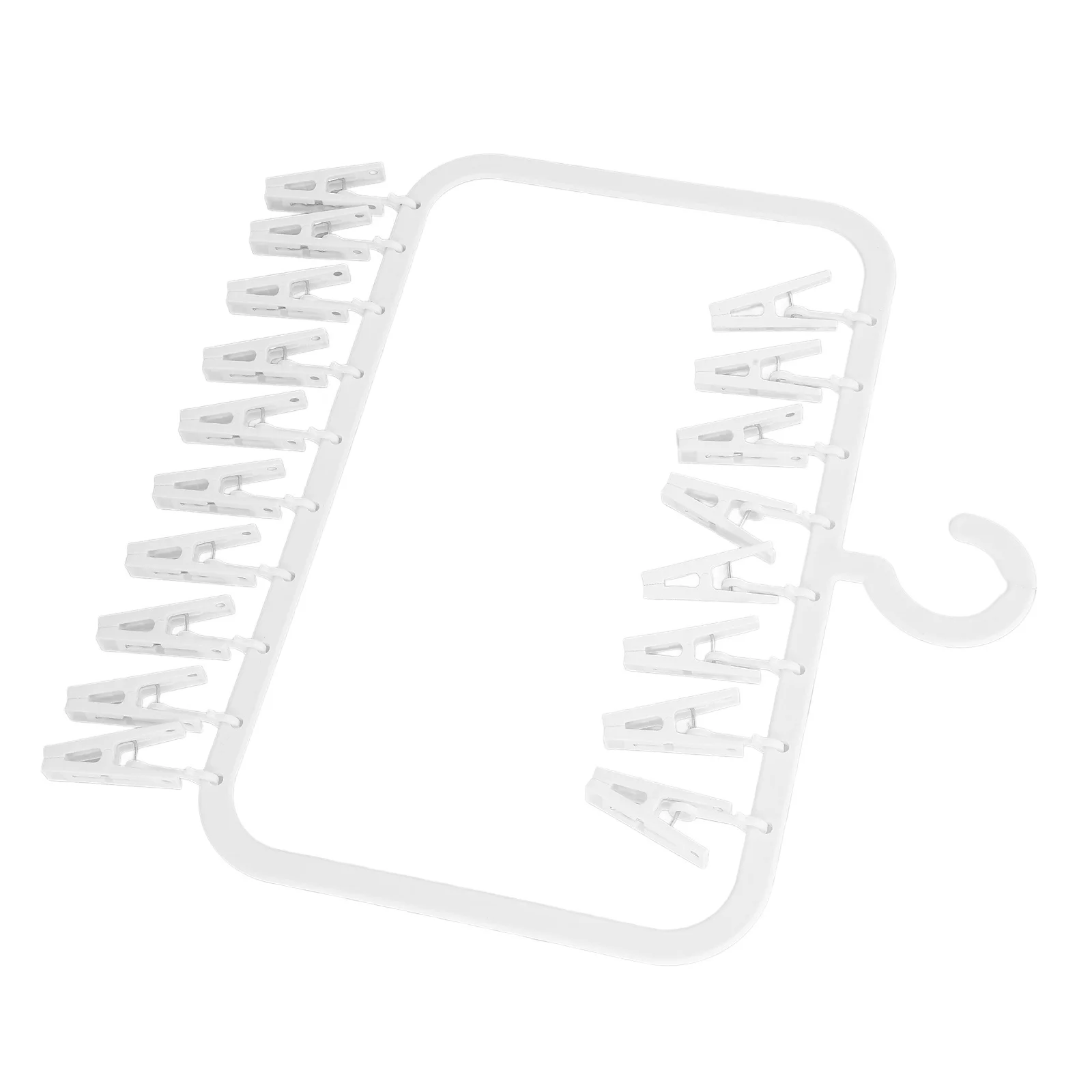 

Clothes Hanger 18 Clip Drying Rack Windproof for Socks Clothes Closet Organizer Space Saving Hangers Storage Organizer