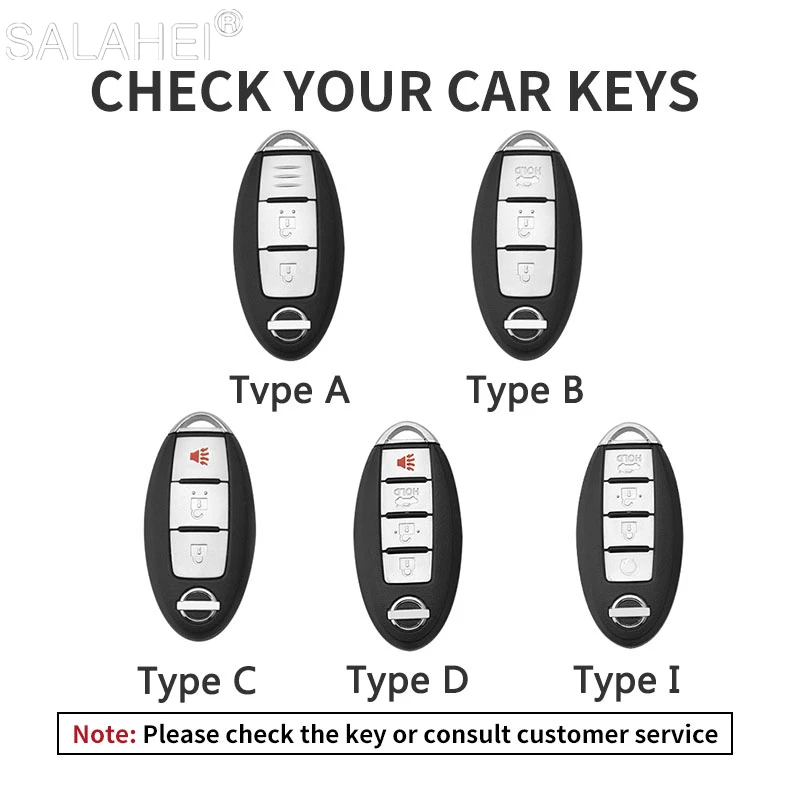Car Key Remote Case Cover Shell For Nissan Tiida Qashqai J11 J10 Micra Kicks Altima X-Trail Fuga Navara Leaf Note Sentra Murano