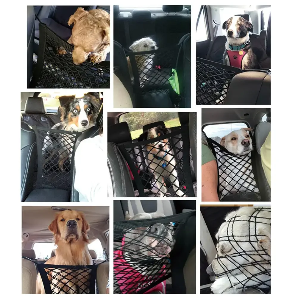 Elastic Car Pet Fence Dog Safety Isolation Net Children Travel Isolation Barrier Mesh Dog Fence Anti-collision Mesh Pet Supplies