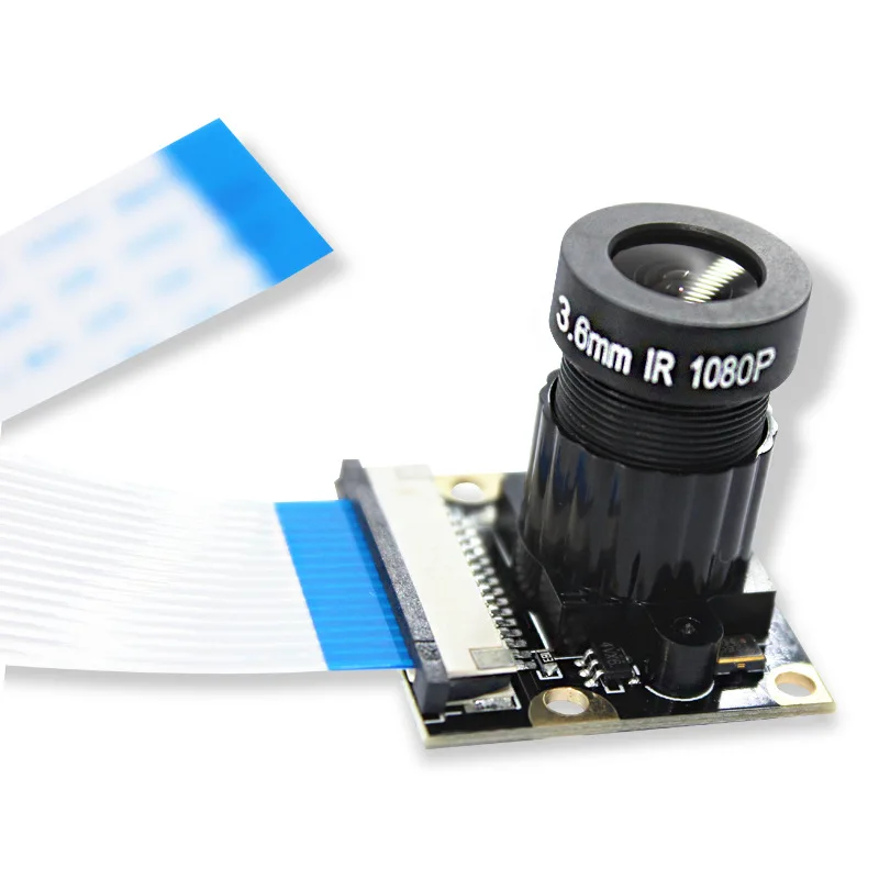 OV5647 5MP 75 Degree Fisheye Camera Module with Adjustable-focus 3.6mm Lens for Raspberry Pi 3B+ 4 4B 2592 x 1944 Resolution