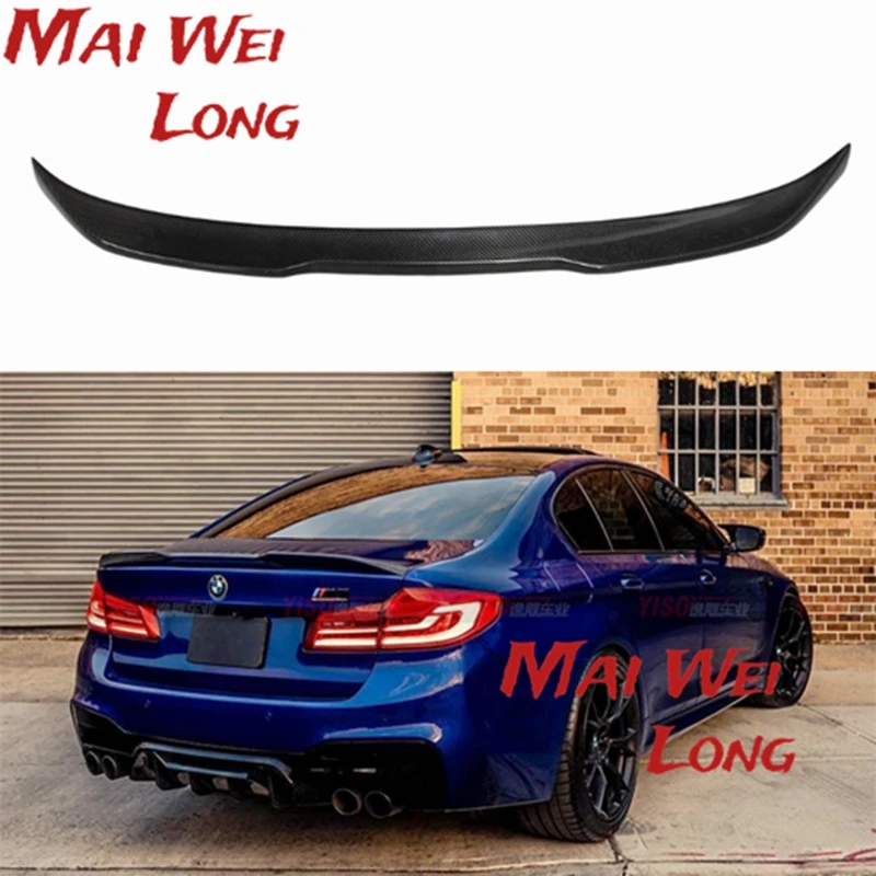 For BMW 5 Series G30 spoiler 2018 2019 2020 year rear wing  PRO style Sport body kit Accessories real carbon fiber