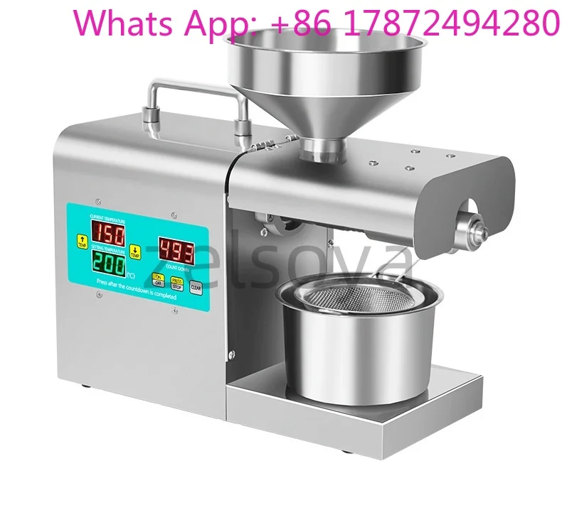 Rapeseed walnut oil press commercial automatic new Hu sesame beans tea oil peanut press oil hine