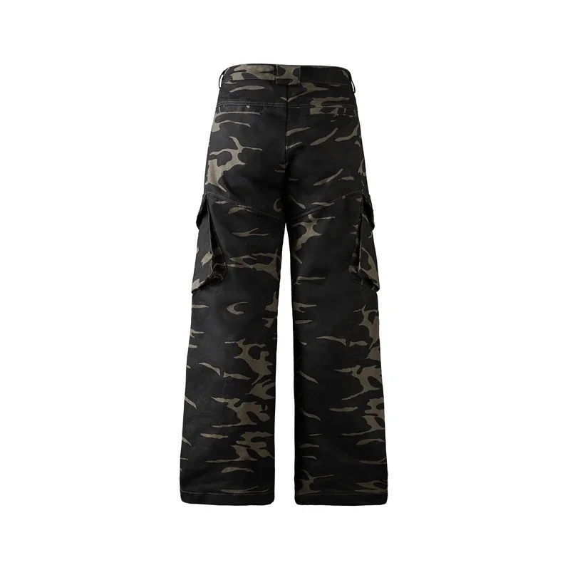 Outdoor Camouflage Pants Women Cotton 100 Cargo Pants Trousers Womens Wide Leg Baggy Sweatpants Street Fashion Women Clothing