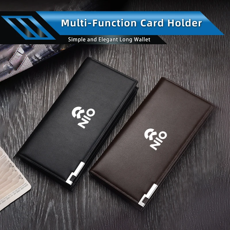 

Мужской кошелек, длинный кожаный клатч, большая деловая сумка, многофункциональный кошелек для монет для Nio ES6 EC6 ES8 ES7 ET5 ET7 EP9 EVE