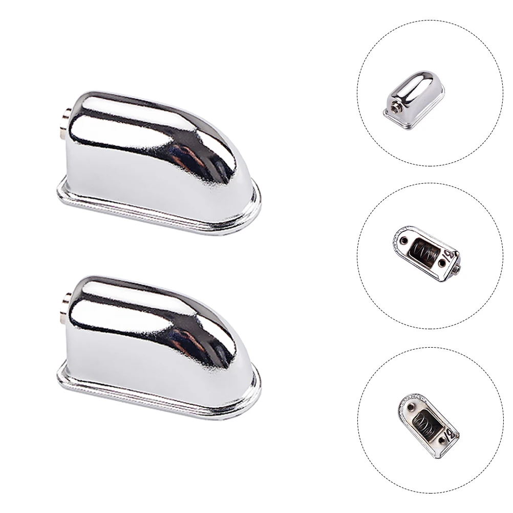 

2 Pcs Snake Drum Set Claw Hook Metal Parts Snare Single Ended Connector Iron Single-end Lug