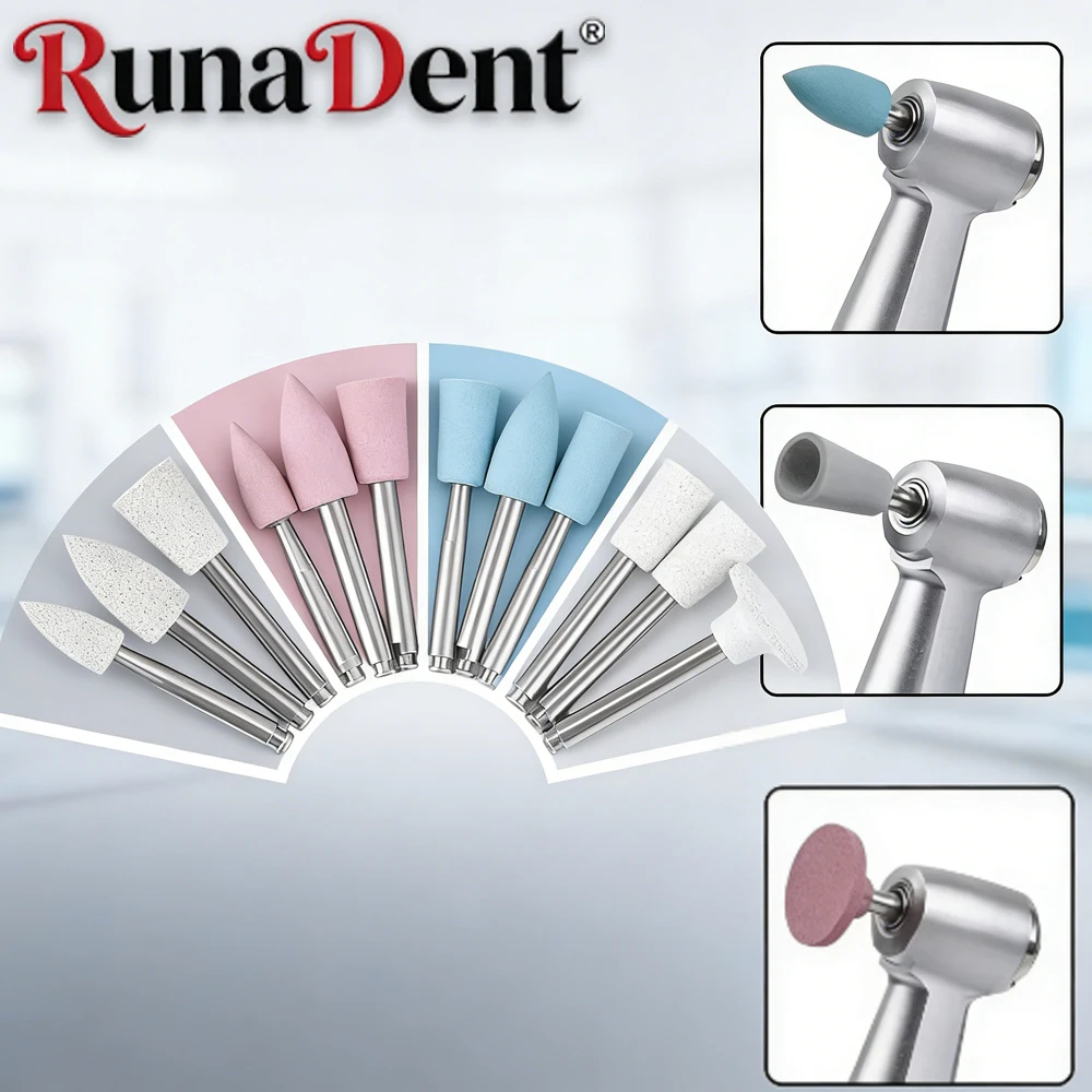 

5Pcs Dental Silicone Polishing Points Set for Low Speed Handpiece Teeth Crown Restoration Finishing and Polishing Tools