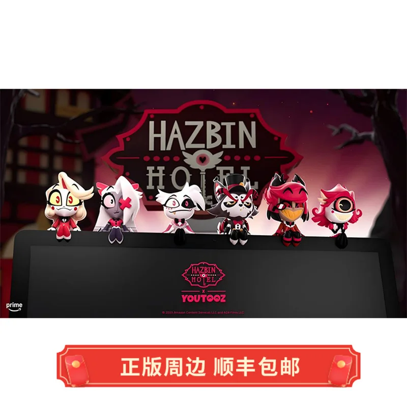 

2pc Genuine Original Hazbin Hotel Alastor Action Figure Toy Pvc Model Collection Alastor & Niffty Charlie & Vaggie Doll For Gift