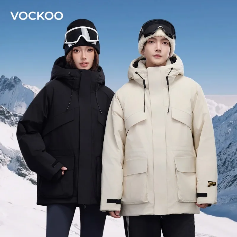 

Vockoo Men's and Women's Down Jackets, Couple's Outdoor Skiing Clothes, Mountaineering Windbreaker Jacket, Windbreaker, Parker