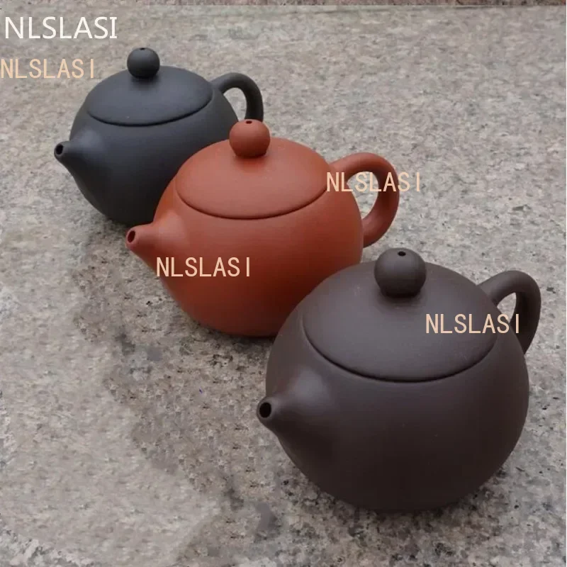 NLSLASI Authentic Yixing Tea Pot Purple Clay Xi Shi Teapot Ore Beauty Kettle Suit Puer Chinese Tea Set Etiquette Supplies