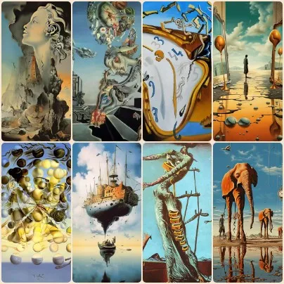 

Dreamlike Surreal Art Puzzle, Unique Gift for Surrealism Fans Decor Gift Fun Interactive Game Home Leisure Entertainment