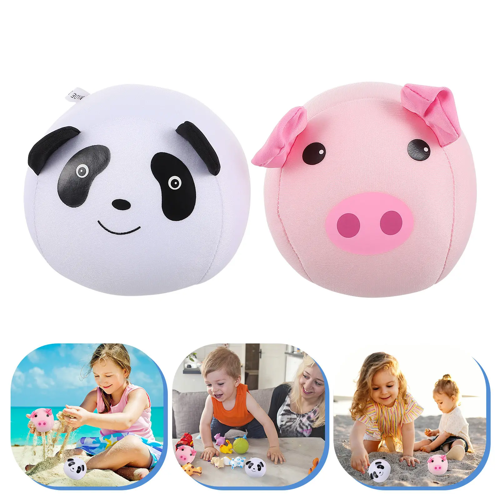 

2 шт. детских портативных мячей для жонглирования в форме свинки, набор для игр на открытом воздухе для детей