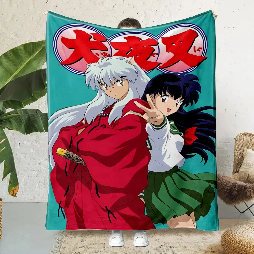 Hot Classic Anime l-InuYashas Printed Blanket Picnic Blankets Warm Blanket Soft and Comfortable Home Travel Birthday Gift